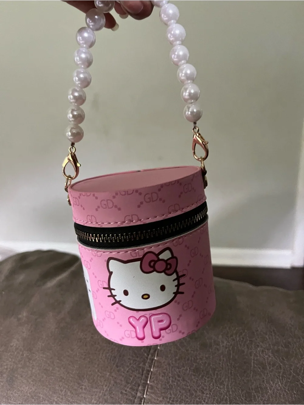 Hello Kitty Pink Pearl-Handle Kids Mini Purse